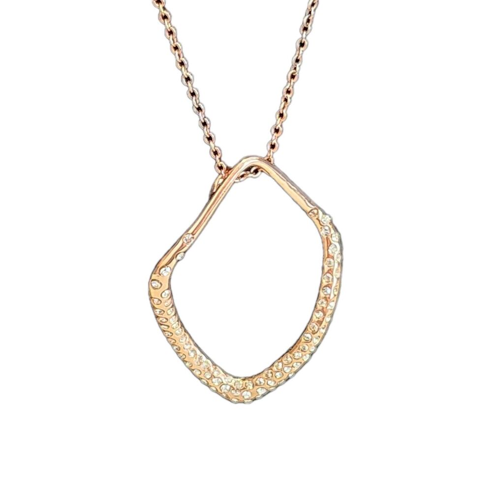 Alexis Bittar Rose Gold 18" Crystal Pendant Necklace